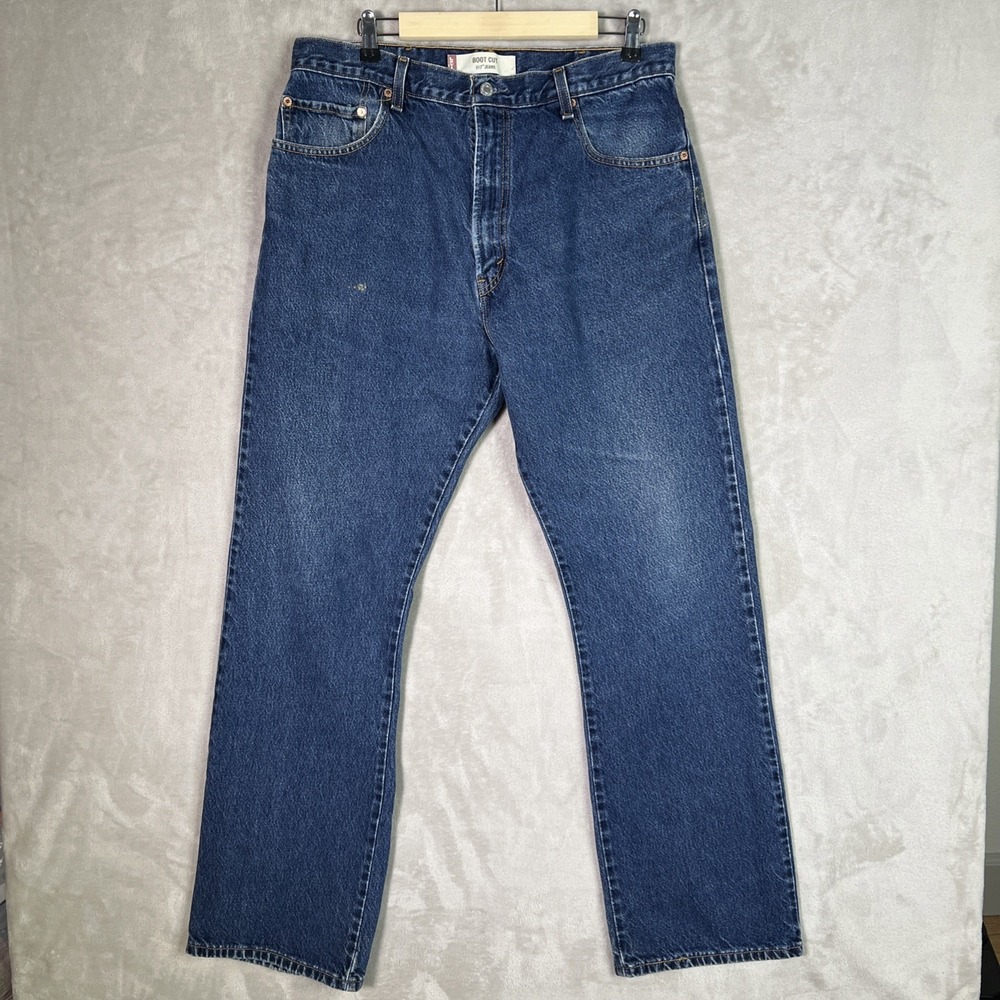 Levi's 517 Jeans Men's 38x324 (34x32.5) Bootcut Medium Wash Blue Denim